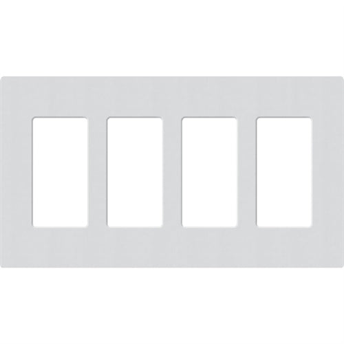 Lutron SC-4-MI Claro Satin Screwless Wallplate 4 Gang in Mist
