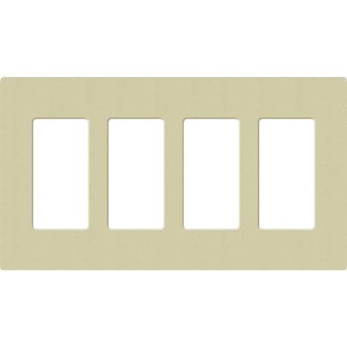 Lutron SC-4-SA Claro Satin Screwless Wallplate 4 Gang in Sage