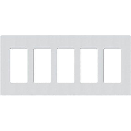 Lutron SC-5-MI Claro Satin Screwless Wallplate 5 Gang in Mist