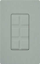 Lutron SC-6PF-BG Claro Satin Field Customizable Multi Port Frame in Bluestone