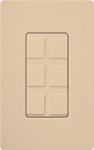 Lutron SC-6PF-DS Claro Satin Field Customizable Multi Port Frame in Desert Stone