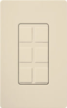 Lutron SC-6PF-ES Claro Satin Field Customizable Multi Port Frame in Eggshell