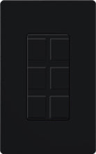 Lutron SC-6PF-MN Claro Satin Field Customizable Multi Port Frame in Midnight