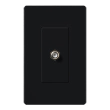 Lutron SC-CJH-MN Claro Satin Single Cable Jack in Midnight