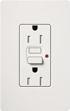 Lutron SCR-15-GFTR-SW Claro Satin Tamper Resistant 15A GFCI Receptacle in Snow (Replaced by SCR-15-GFST-SW)