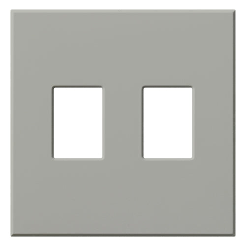 Lutron VWP-2-GR Vareo, 2-Gang Wallplate in Gray, matte finish