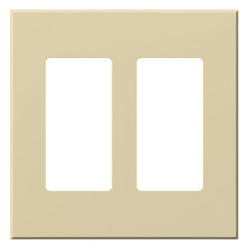 Lutron VWP-2R-IV Vareo, 2-Gang Wallplate in Ivory, matte finish