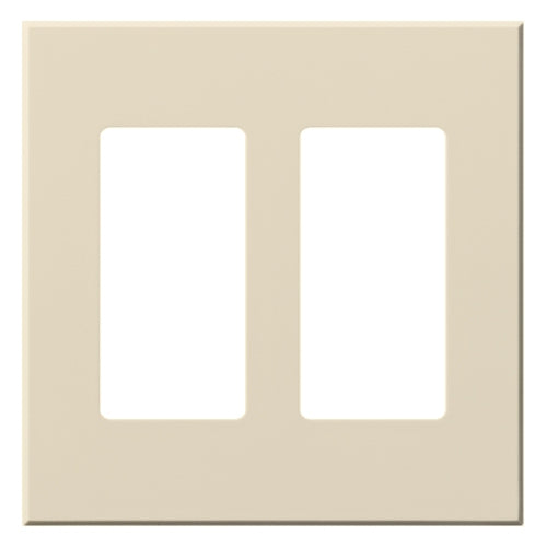 Lutron VWP-2R-LA Vareo, 2-Gang Wallplate in Light Almond, matte finish