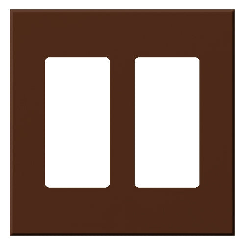 Lutron VWP-2R-SI Vareo, 2-Gang Wallplate in Sienna, matte finish