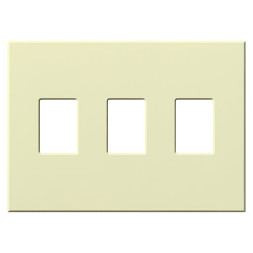 Lutron VWP-3-AL Vareo, 3-Gang Wallplate in Almond, matte finish