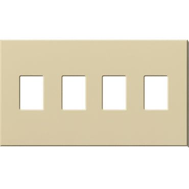 Lutron VWP-4-IV Vareo, 4-Gang Wallplate in Ivory, matte finish