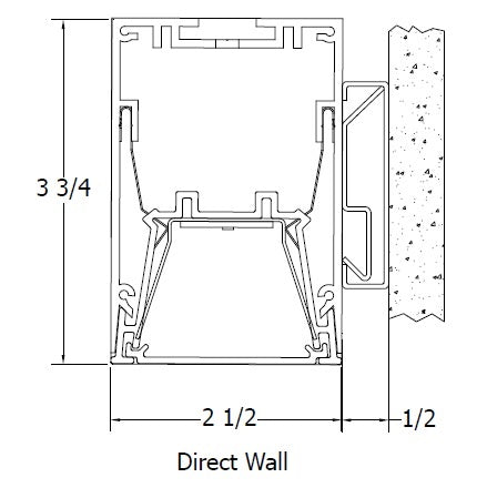 Mark Lighting S4LWD 8FT MSL8 80CRI 35K 1000LMF MIN1 MVOLT WHT ZT 8' Slot 4 Direct Wall Tunable White LED Pendant, 8' Section, 80 CRI, 3500K, 120-277V, White Finish