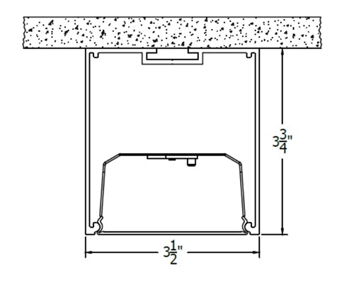 Mark S4SD LLP 4FT MSL4 80CRI 35K 1000LMF SCT MIN1 FLL MVOLT WHTT E10WLCP ZT 4' LED Surface Direct Pendant, 4' Run Length/ Section, 80 CRI, 1000 Lumens/ Ft, Single Circuit Switching, Dim to 1%, Flush Lens, 120-277V, White, 10W Battery Packs, 0-10V