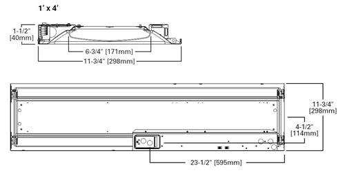 Metalux 14ARS-L3C3-UNV 1'x4' Achieva LED Troffer, Single Carton, 80 CRI