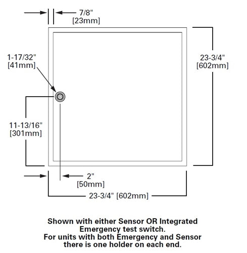 Metalux 22FPX-42-L840-HCD-SWPD1 2' x 2' Configurable LED Panel Recessed, 4200 Lumens, 120-277V, 0-10V Driver