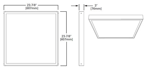 Metalux FPXSURF22 Surface Mount Kit for 22FPX