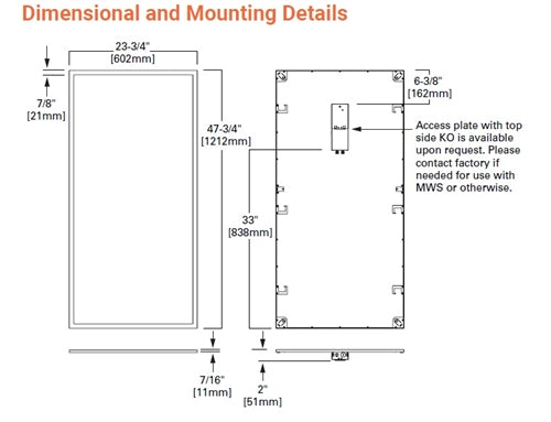 Metalux 24FP4735C-EL14W 2' x 4' General LED Panel, 41W, 3500K, 80 CRI, 4712 Lumens with Emergency battery back up