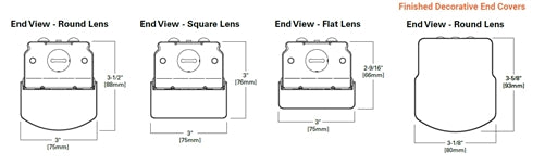 Metalux 4SNX-22SL-LW-UNV-L840-CD1-U 4' Commercial LED Striplight, 2200 Lumens, Round Wide Full Frost Lens, 120-277V, 80 CRI, 4000K, 0-10V Dimming, 1 Driver