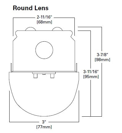 Metalux 4SNLED-LD5-58SL-LW-UNV-L840-CD1-U 4' Linear LED Striplight, 55W, Round Full Frosted Wide Lens, 5920 Lumens, 3500K