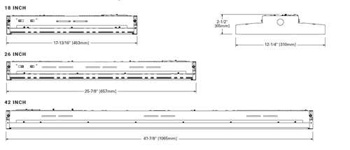 Metalux SPHB-1224SE-M-UNV-L84050-CD-U 18' LED Selectable Linear High Bay, Selectable 12000/18000/24000 Lumens, Standard Efficacy, 120-277V, Low-Glare Medium, 80 CRI, Selectable CCT 4000K/5000K, 0-10V Dimming Driver