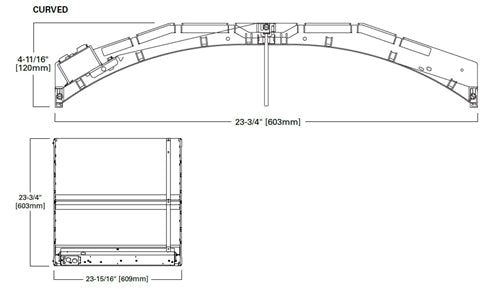 Metalux 22SR-LD2-29-C-UNV-L850-CD1-U 2'x2' SkyRidge LED, WaveStream, 2900 Lumens, 85 CRI, 5000K, UNV 0-10V 1%-100% Dimming