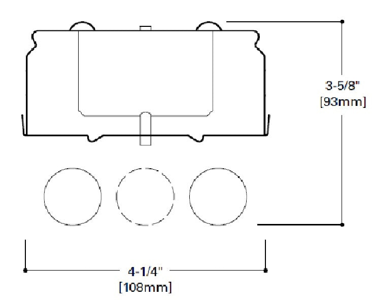 Metalux 8TSSF-232-UNV-EB81-U 8' Tandem Standard Strip, 2 Lamp, Electronic Ballast, T8, Flip-up Sockets