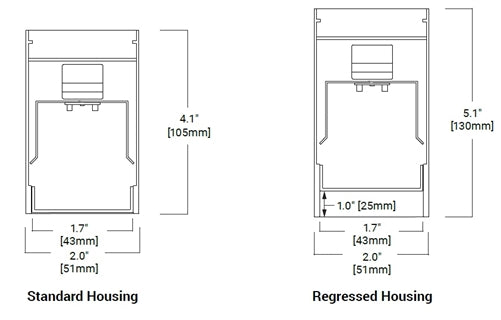 NeoRay S122DS-C485D930JB-4F0-1-UDD-A-W 2" LED Surface Direct, Core, 485 Lms/ft, 90 CRI, 3000K, Gypsum Board, Junction Box, 4' Length, 12 Ft Section, Single Circuit, 120-277V, 0-10V Dim to 10%, Asymmetric Diffuser, White