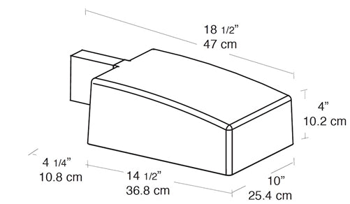 RAB AJSN150 150W High Pressure Sodium AJ Pole Mount Area Light, 24000 Lamp Life, Type II Distribution, Bronze Finish
