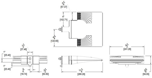 RAB ALED20N LED 20W Area Light, No Photocell, 4000K (Neutral), 1111 Lumens, 74 CRI, Bronze Finish