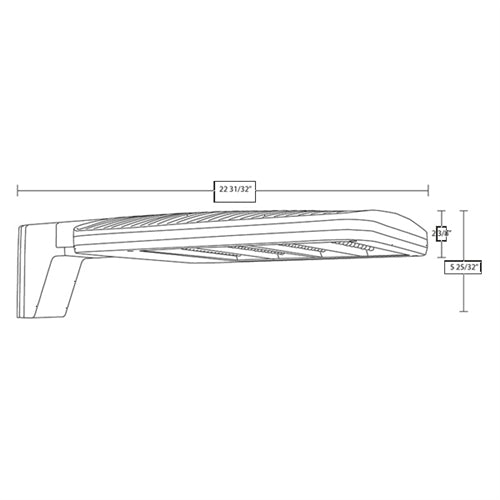 RAB ALEDM4TN LED Area Light with Universal Pole Mount, 78W/90W/150W Type IV Light Distribution, 4000K, 10610/12625/19204 Lumens, 85 CRI, Bronze Finish
