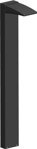 RAB BLED13N 13W LED Rectangular Bollard 4000K Color Temperature (Neutral), 86 CRI, Bronze Finish