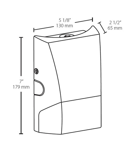 RAB BRISKS11L-W 9W Brisk Small LED Wallpack, 1100 Lumens, 70 CRI, 5000K Color Temperature, 120-277V, White Finish