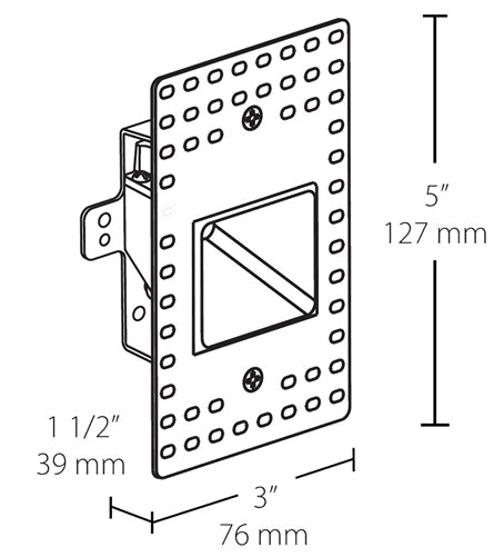 RAB FSLEDV3N/120/TL 3W LED Steplight Recessed, 4000K (Neutral), 39 Lumens, 85 CRI, 120V, Vertical Model, Trimless, Bronze Finish