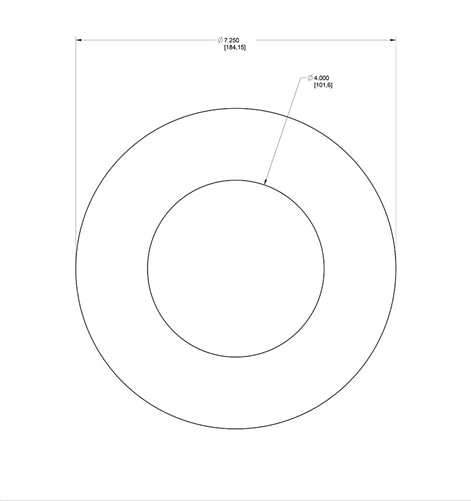 RAB GOOFRING DLED4 Goof Ring, Compatible with DLED4, White Finish