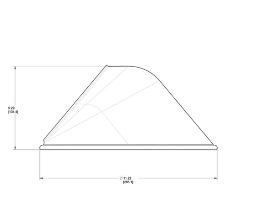 RAB GSAC11B 11" Angled Cone Shade