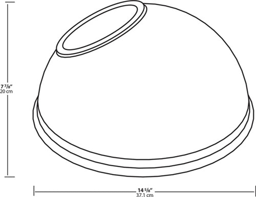 RAB GSADB 15" Angled Dome Shade