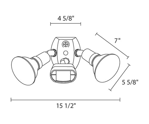 RAB GT500RW/L 38W PAR38 Sensor Kit, Selectable CCT 3000K/4000K/5000K, E26 Base, 90 CRI, 3600 Lumens