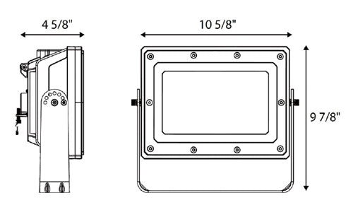 RAB HAZFFLED60 LED Floodlight Class 1, Division 2 Classification 60W, 5000K, 9540 Lumens