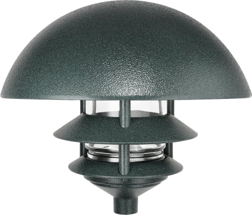 RAB LLD3VG/F13 3 Tier Lawn Light with Dome Top, 120V 13 watts Compact Fluorescent Lamp, Verde Green