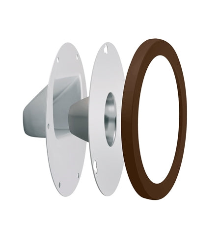 RAB LRFGNLEDBWN Lens/Reflector Kit, Clear Lens, Compatible with Gooseneck Fixture, Brown Finish