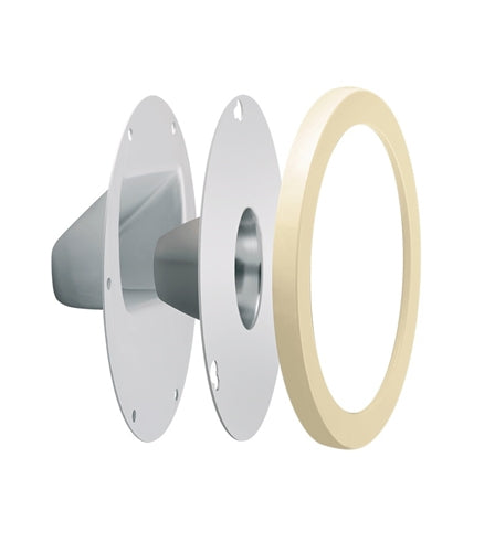 RAB LRFGNLEDI Lens/Reflector Kit, Clear Lens, Compatible with Gooseneck Fixture, Ivory Finish