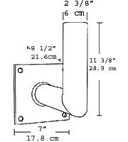 RAB MAB Bracket for Floodlights, Bronze Finish