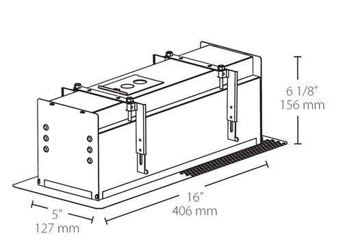 RAB MD3RTLB 3 Fixture Heads Recessed Remodeler Housing, 90 CRI, Trimless Style, Black Finish