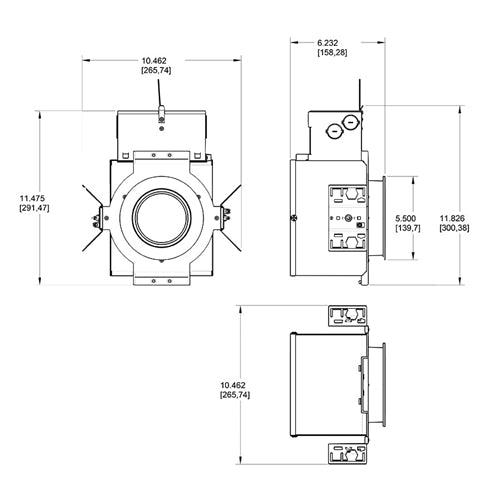 RAB NDIC4R12D 4" New Construction Round Rough-In, 12W, 80 CRI, 120V, Insulation Contact (IC), TRIAC Dimming Driver