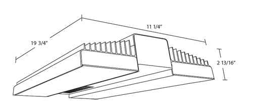 RAB RAIL150/LCS Rail LED High Bay with Lightcloud Control System, Lightcloud Highbay Sensor, 5000K (Cool), 20154 Lumens, 83 CRI, 120-277V, Dimmable, White Finish