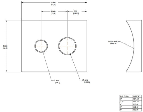 RAB RPA6LW 6" Adaptor, White Finish, Compatible with ALED10, 13, 20, 26