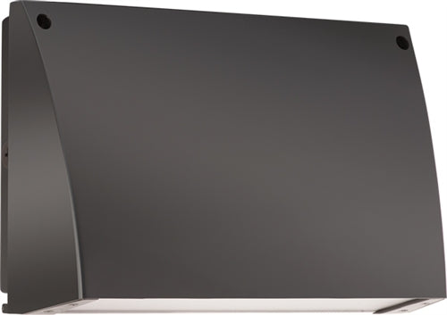RAB SLIM62N/PC Slim Wallpack 62W LED Lamp, 4000K Neutral Bronze Finish with Photocell