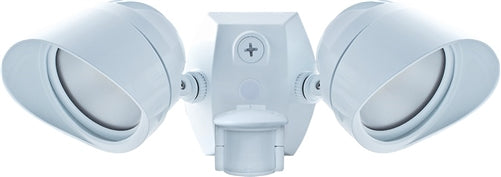RAB SMSBULLET2X12YW LED Smart Bullet Flood 2x12W with Motion Sensor, 3000K, White Finish