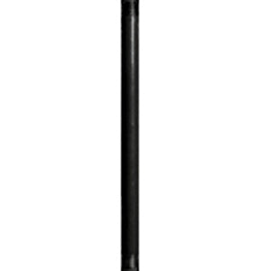 RAB ST12B 12" mounting stem with 1/2" threads, Black