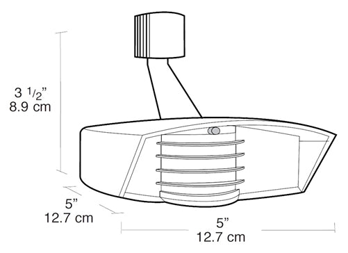 RAB STL200-LED/277 1000W LED Stealth Sensor with 200 Degree View, 277V, Bronze